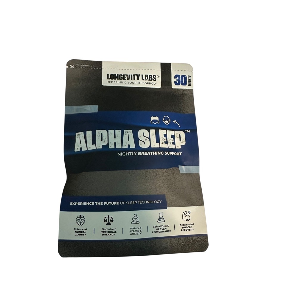 Longevity‎ Labs Alpha Sleep Nightly Breathing Support 30 Nights New